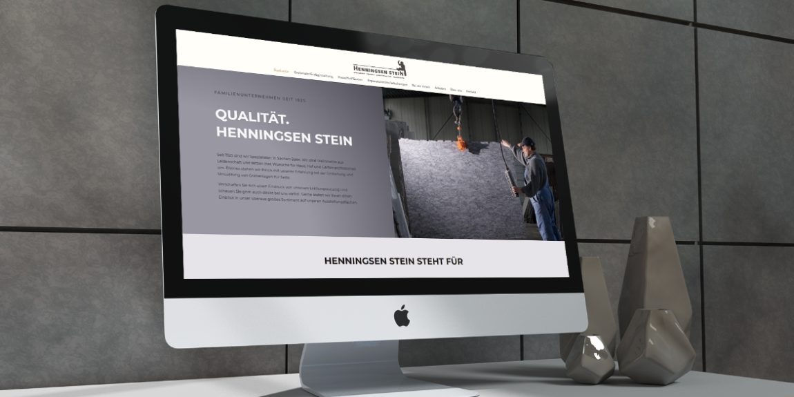Mockup Webseite Henningsen Stein