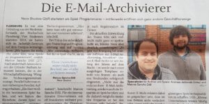 Zeitungsartikel Flensburger Tageblatt